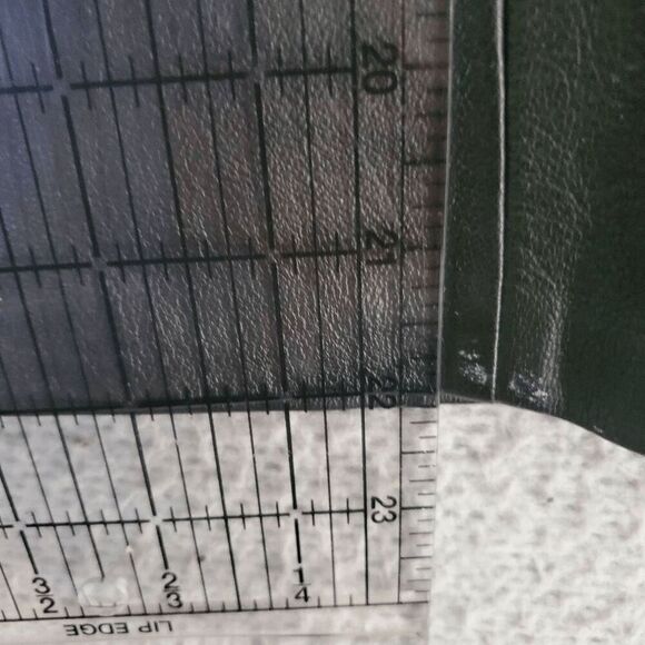 NWT Vintage OUTERBOUND by HMS. Black Leather Pencil Skirt With Split 13/14 - Picture 11 of 11